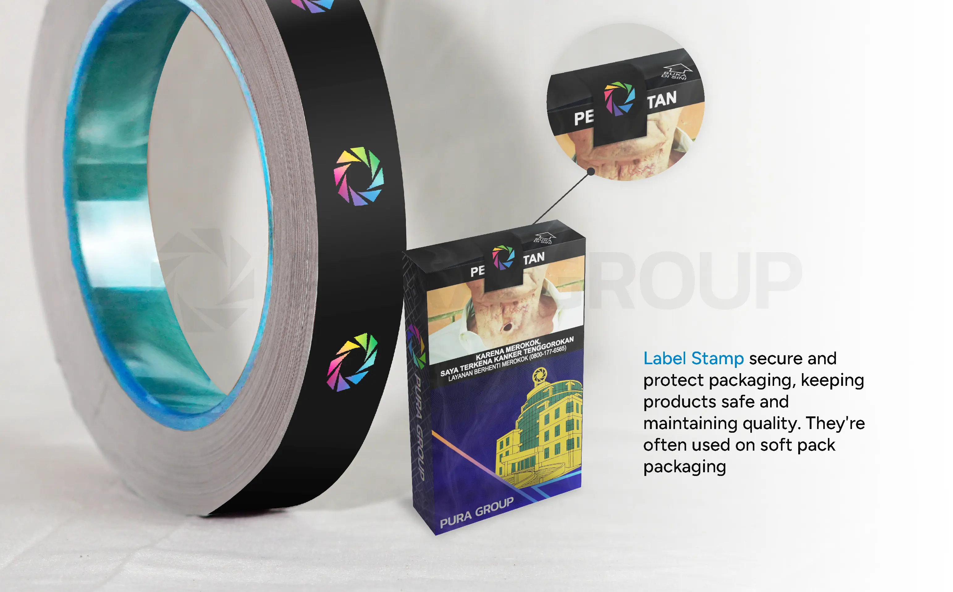 Label Stamp - Detail Image Pura MICS