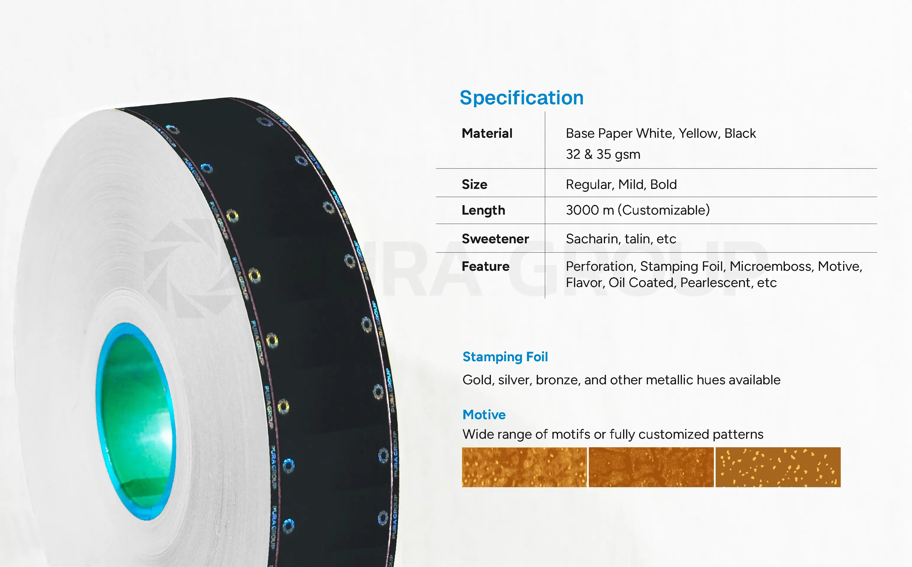 Stamping Foil Microprinting - Detail Image Pura MICS
