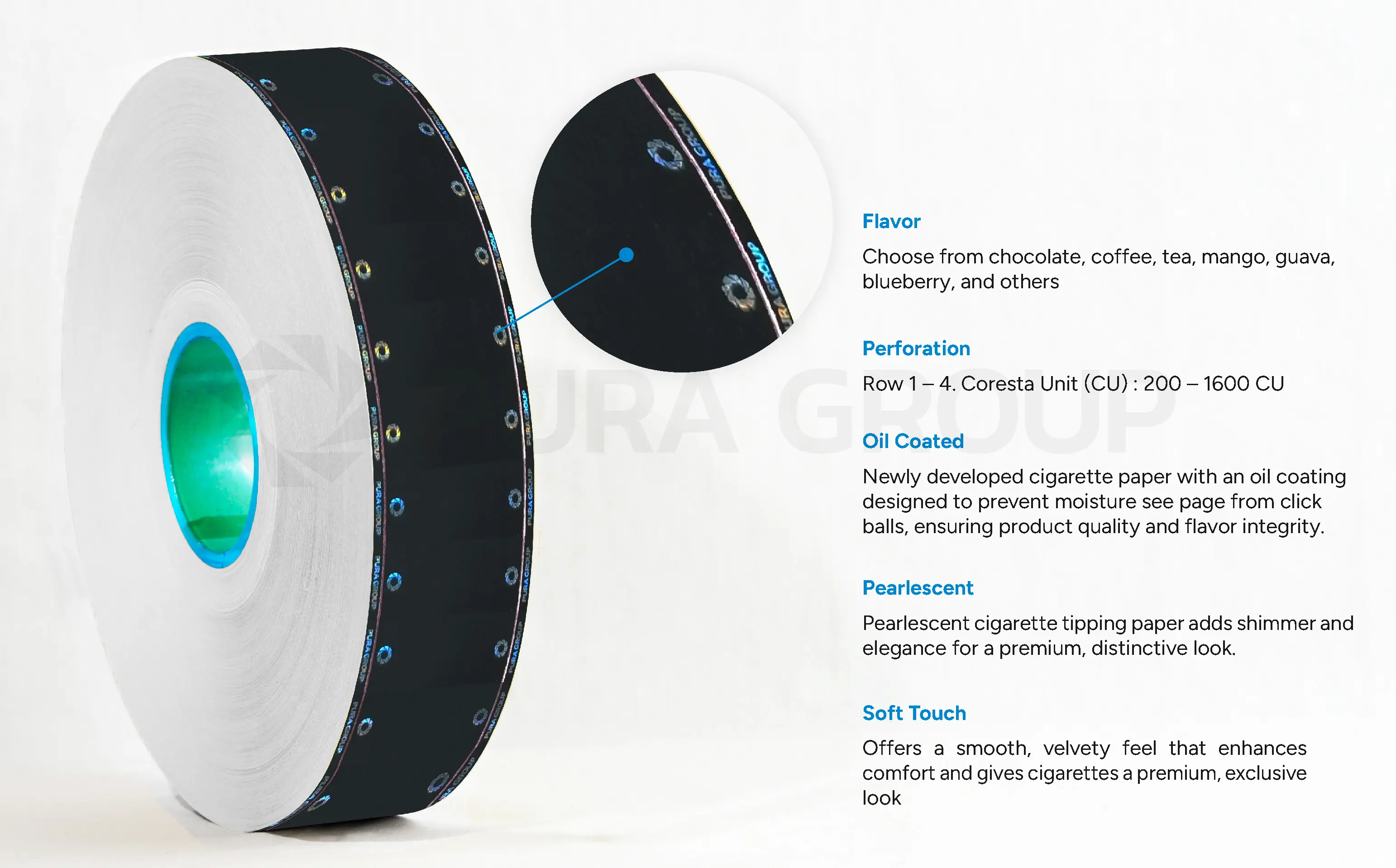 Stamping Foil Microprinting - Detail Image Pura MICS